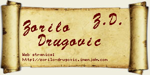 Zorilo Drugović vizit kartica